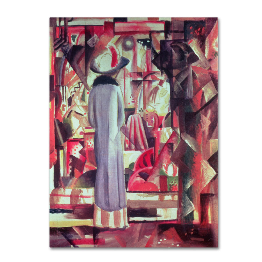 August Macke Woman In Front of a Window 14 x 19 Canvas Art Image 1