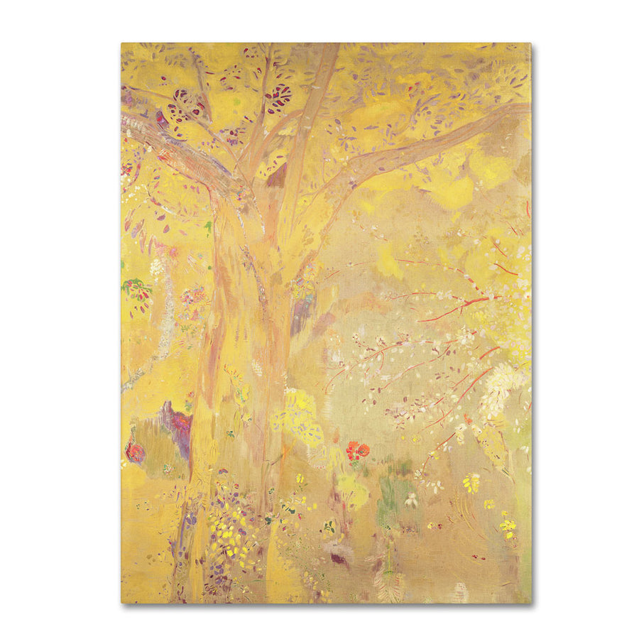 Odilon Redon Yellow Tree 1900 14 x 19 Canvas Art Image 1