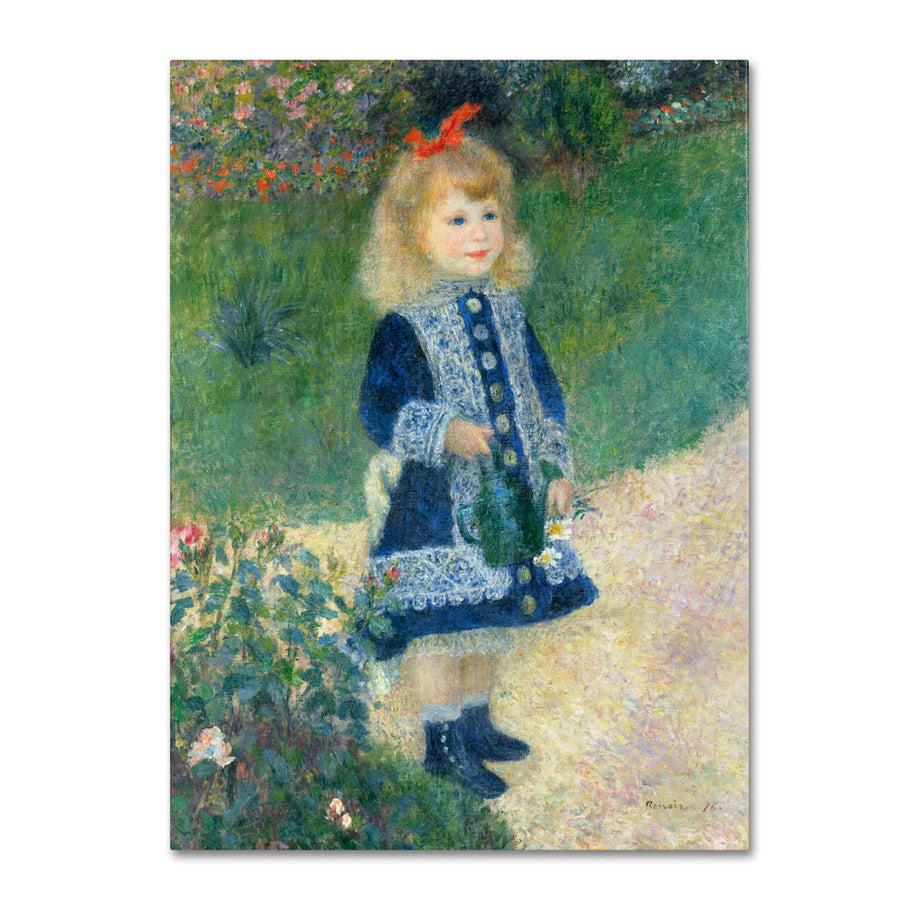Pierre Renoir A Girl With a Watering Can 14 x 19 Canvas Art Image 1