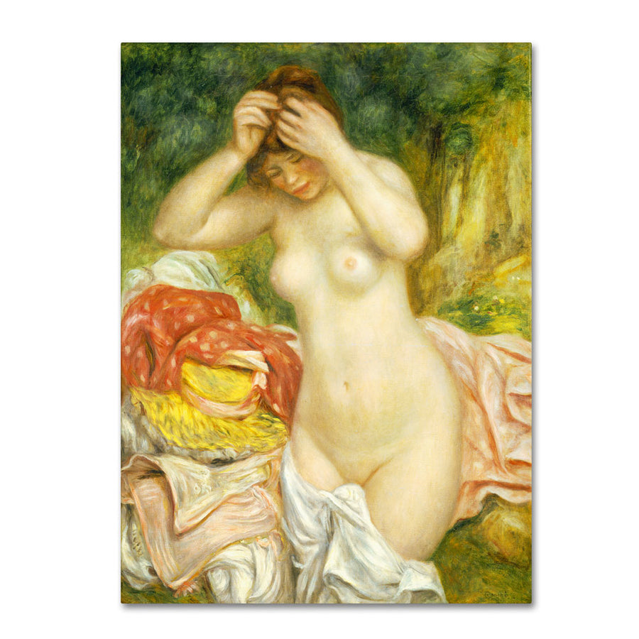 Pierre Renoir Bather Arranging Her Hair 1893 14 x 19 Canvas Art Image 1