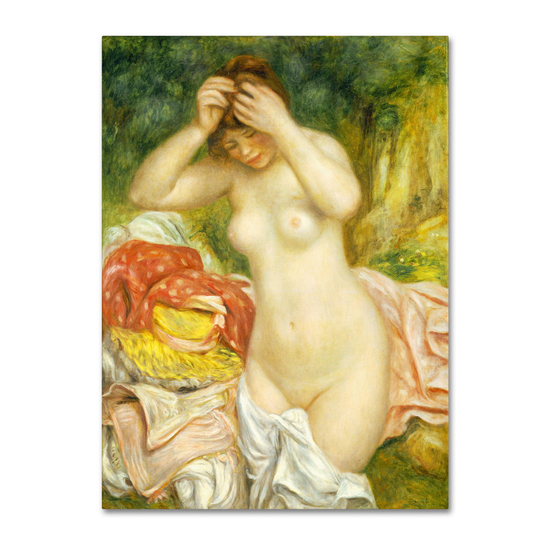 Pierre Renoir Bather Arranging Her Hair 1893 14 x 19 Canvas Art Image 2