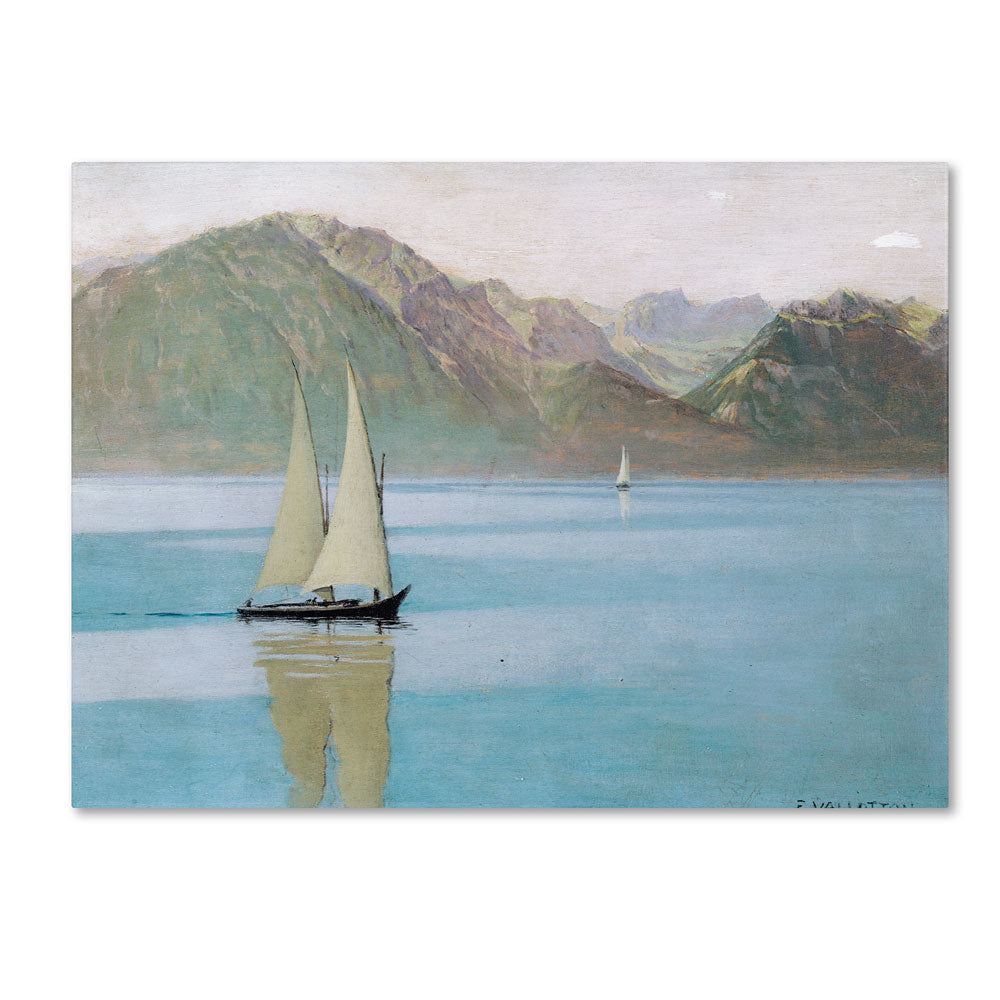 Felix Vallotton Boat On Lake Geneva 1892 14 x 19 Canvas Art Image 1