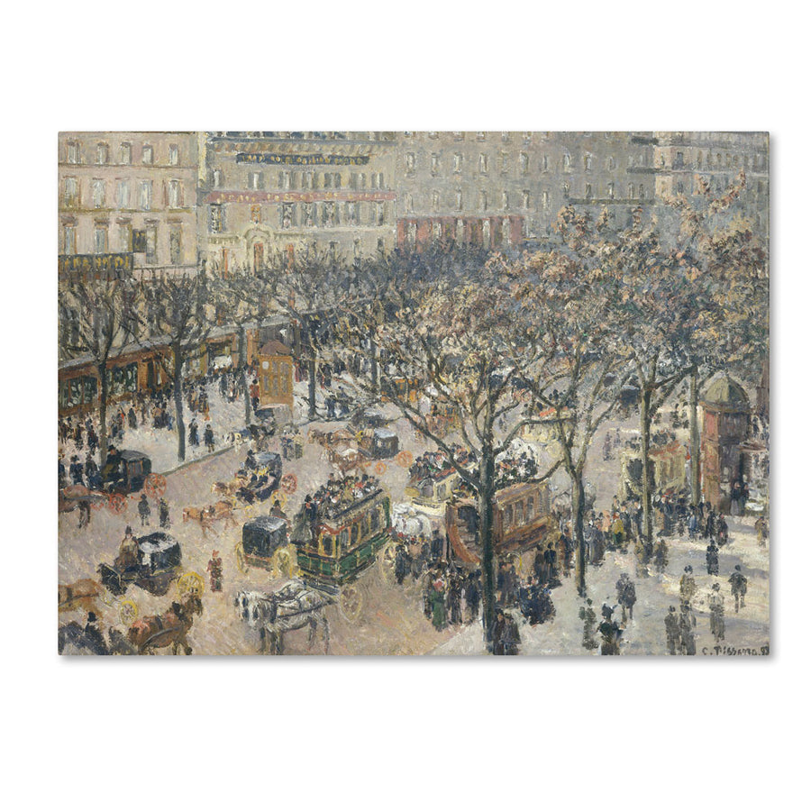 Camille Pissarro Boulevard des Italiens 1897 14 x 19 Canvas Art Image 1