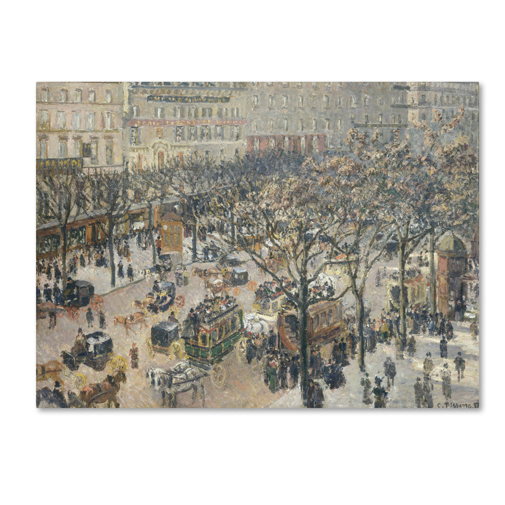 Camille Pissarro Boulevard des Italiens 1897 14 x 19 Canvas Art Image 2