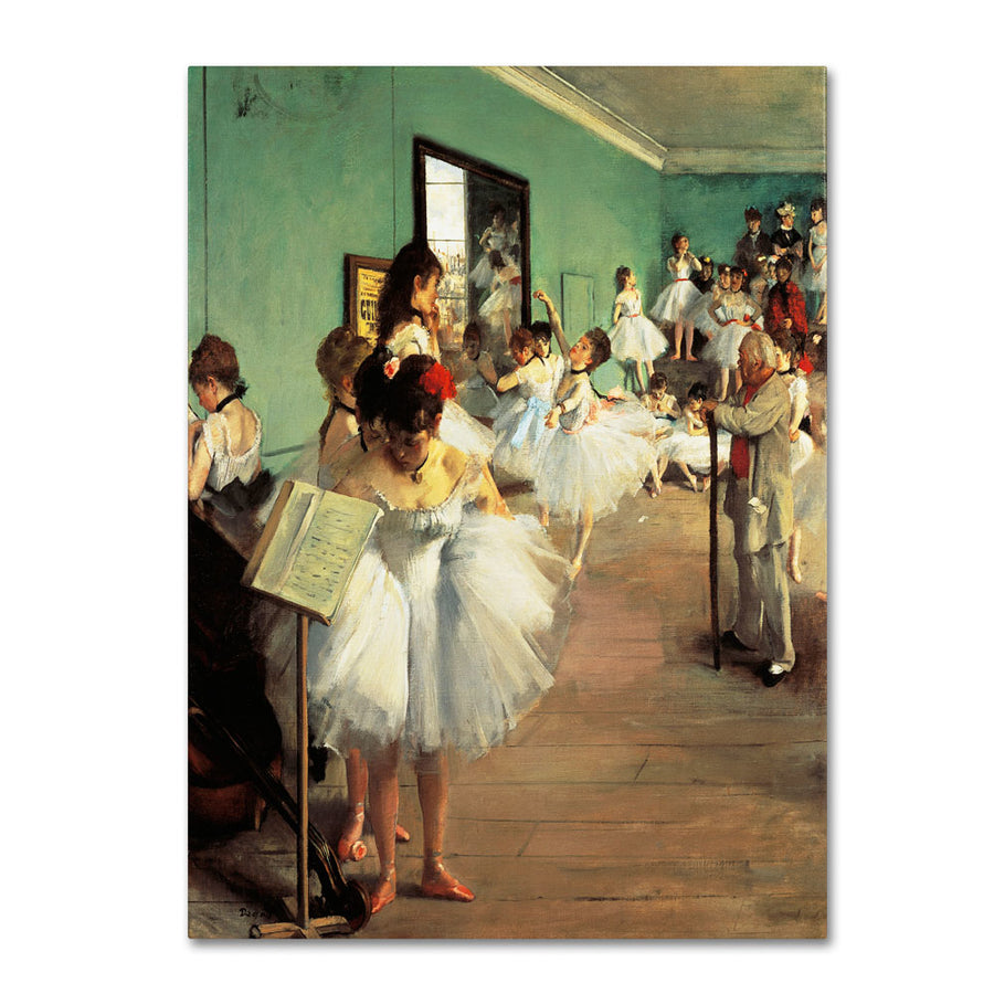 Edgar Degas Dance Examination 1873-74 14 x 19 Canvas Art Image 1