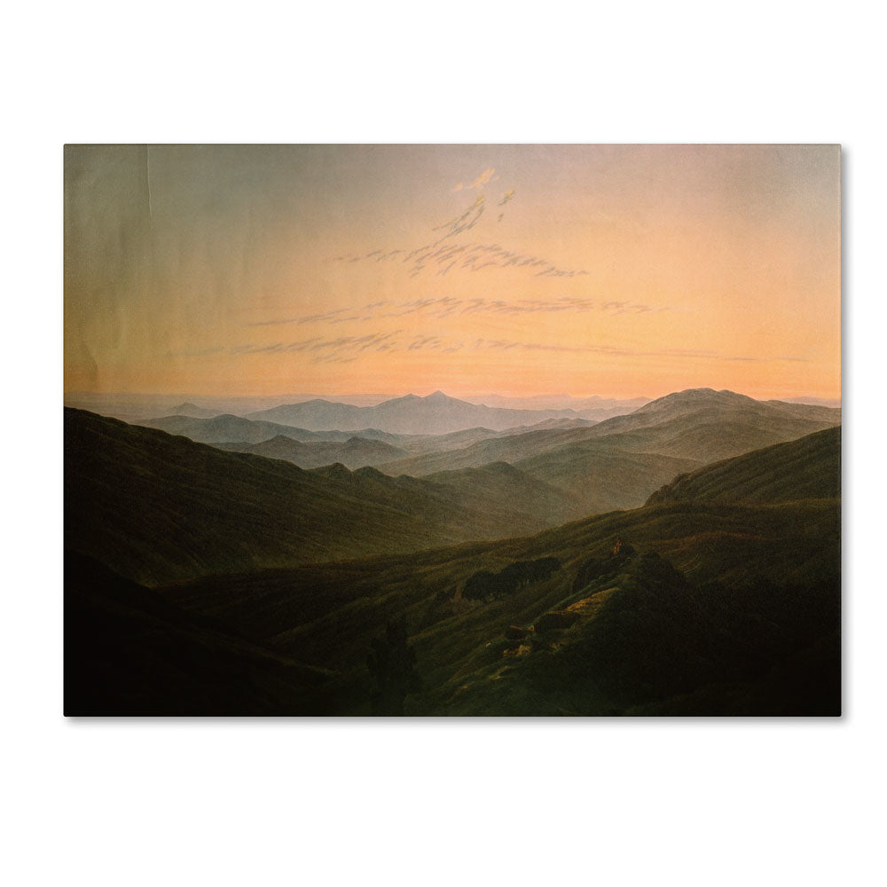 Caspar David Friedrich Dawn 14 x 19 Canvas Art Image 1