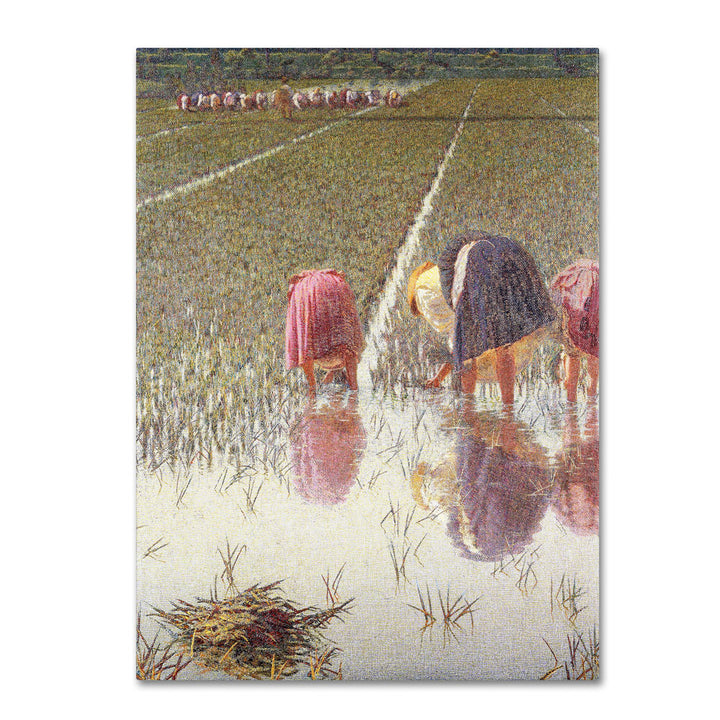 Angelo Morbelli For Eighty Pennies 14 x 19 Canvas Art Image 1