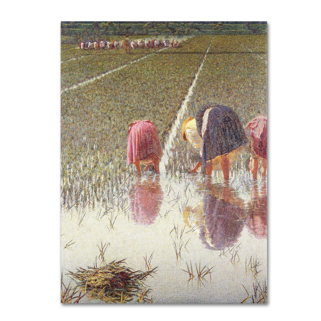 Angelo Morbelli For Eighty Pennies 14 x 19 Canvas Art Image 2