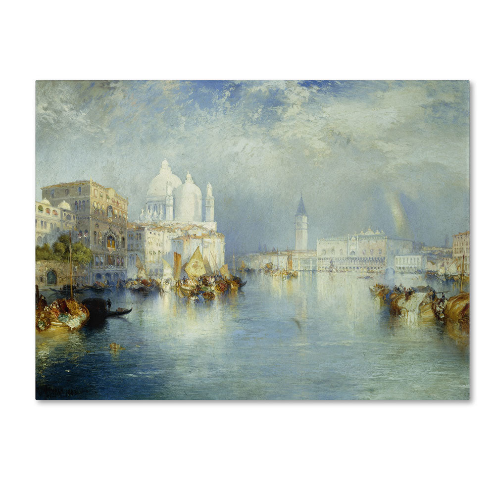 Thomas Moran Grand Canal Venice 1903 14 x 19 Canvas Art Image 1