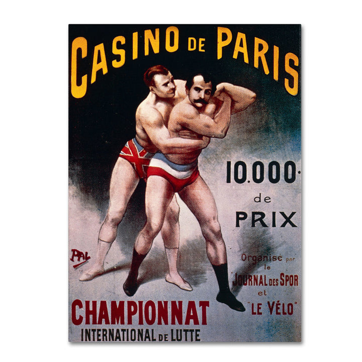 Pal International Wrestling Championship 14 x 19 Canvas Art Image 1