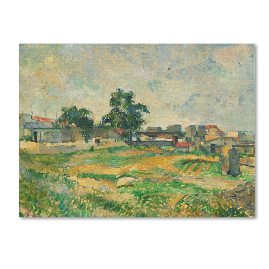 Paul Cezanne Landscape Near Paris 1876 14 x 19 Canvas Art Image 1