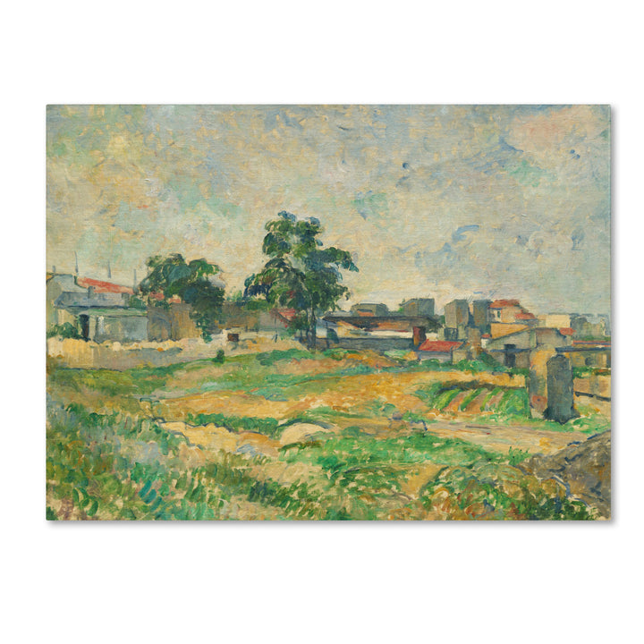 Paul Cezanne Landscape Near Paris 1876 14 x 19 Canvas Art Image 2