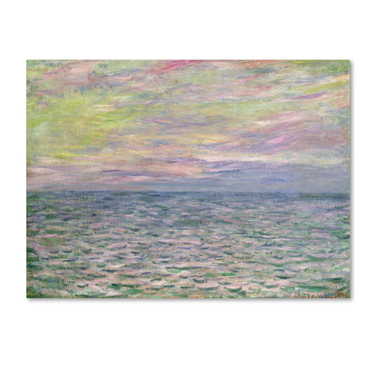 Claude Monet Coucher de Soleil a Pourville 14 x 19 Canvas Art Image 1