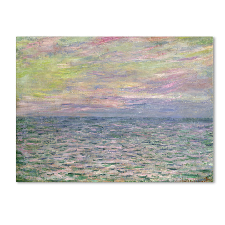 Claude Monet Coucher de Soleil a Pourville 14 x 19 Canvas Art Image 2