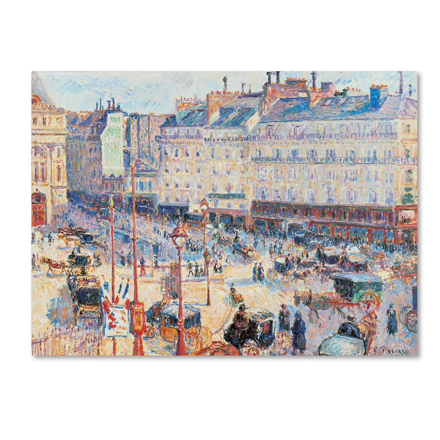 Camille Pissarro Place du Havre 1893 14 x 19 Canvas Art Image 1