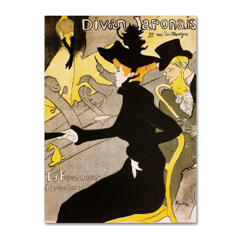 Henri Toulouse-Lautrec Divan Japonais 14 x 19 Canvas Art Image 1