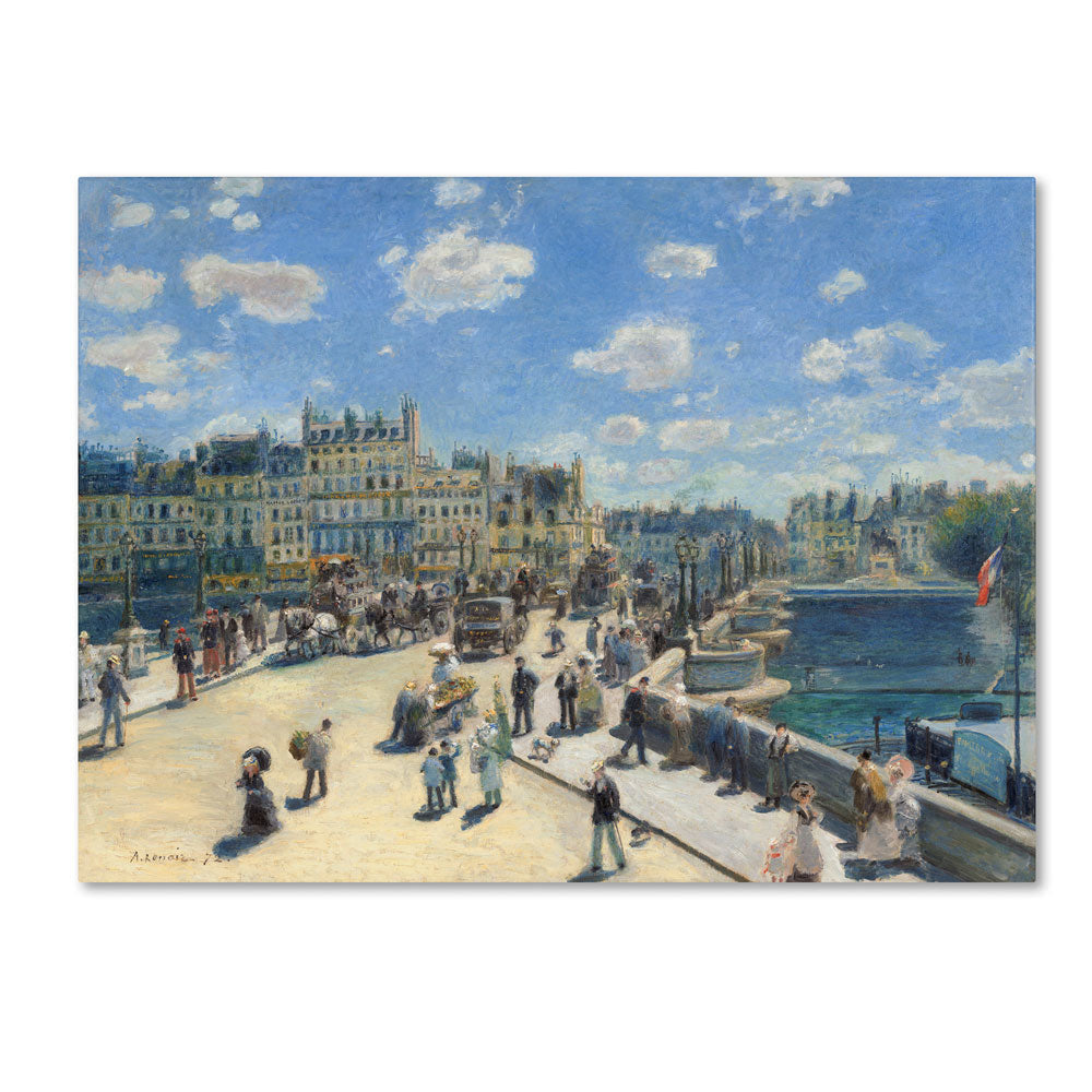 Pierre Renoir Pont Neuf Paris 1872 14 x 19 Canvas Art Image 1