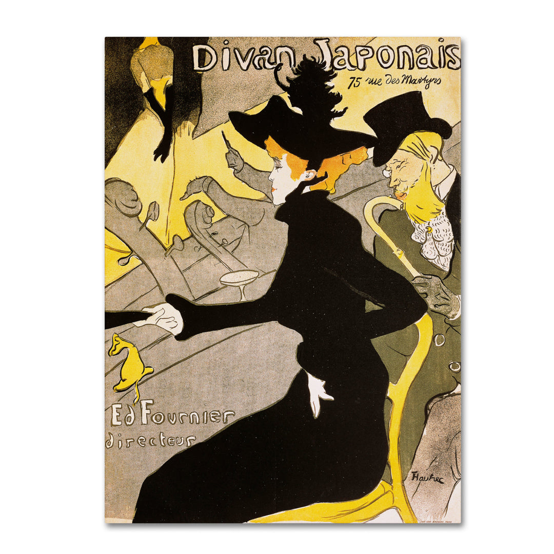 Henri Toulouse-Lautrec Divan Japonais 14 x 19 Canvas Art Image 2