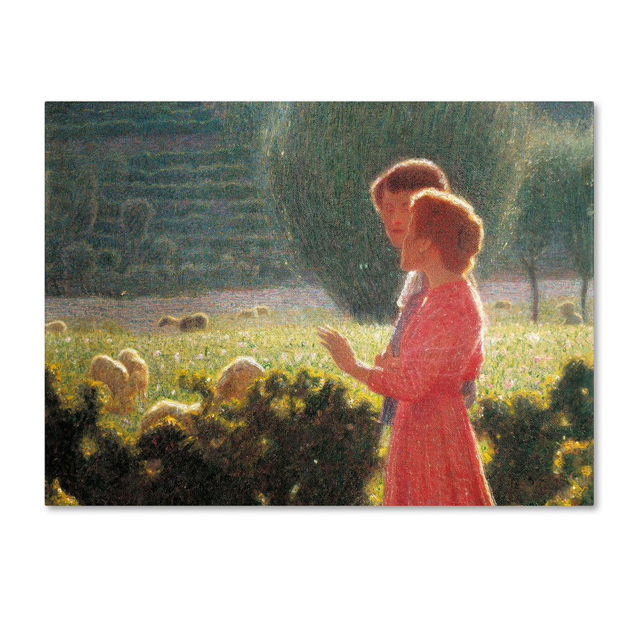 Giuseppe Pellizza da Volpedo Romantic Walk 14 x 19 Canvas Art Image 1