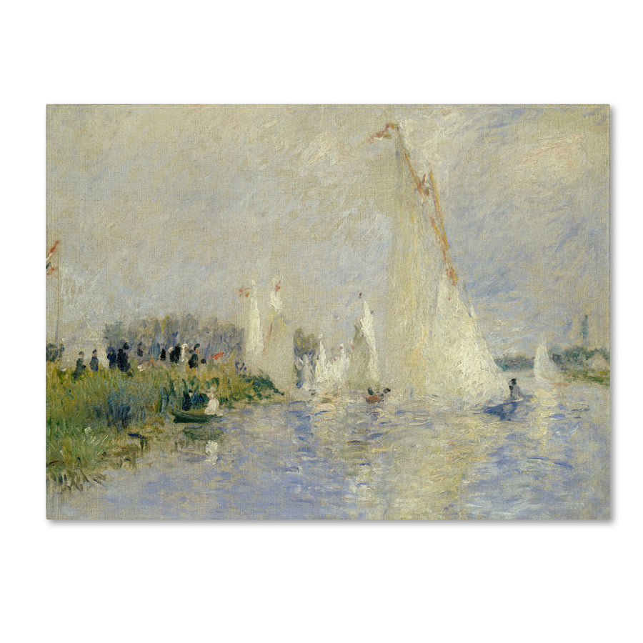 Pierre Renoir Regatta at Argenteuil 1874 14 x 19 Canvas Art Image 1