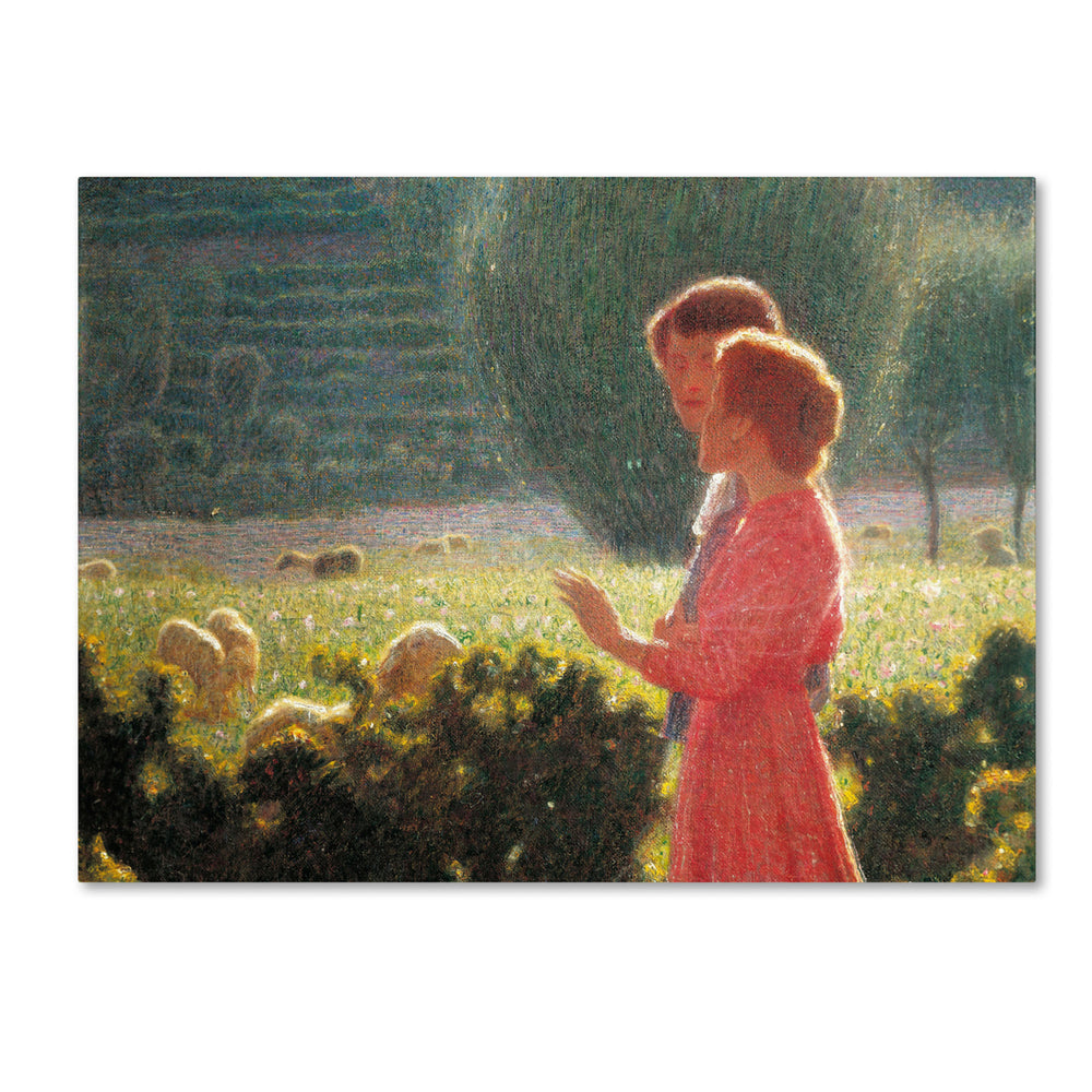 Giuseppe Pellizza da Volpedo Romantic Walk 14 x 19 Canvas Art Image 2