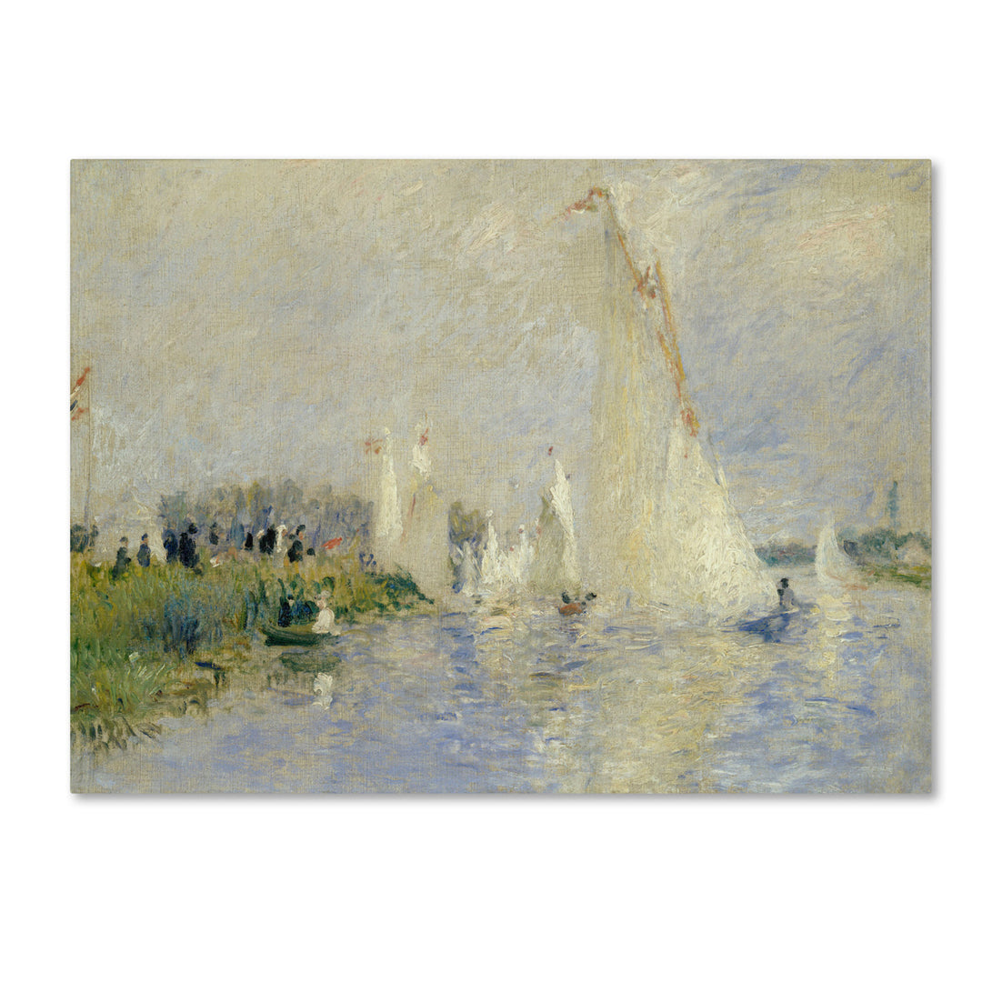 Pierre Renoir Regatta at Argenteuil 1874 14 x 19 Canvas Art Image 2