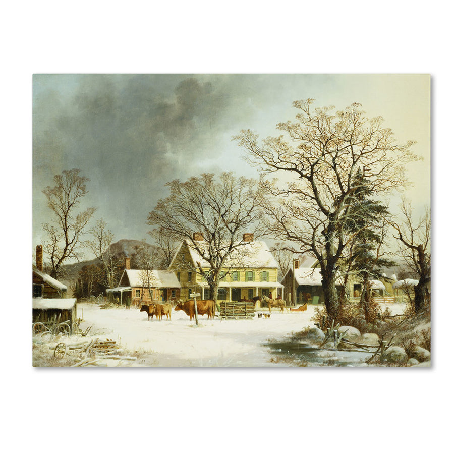 George Durie Seven Miles to Salem 1863 14 x 19 Canvas Art Image 1