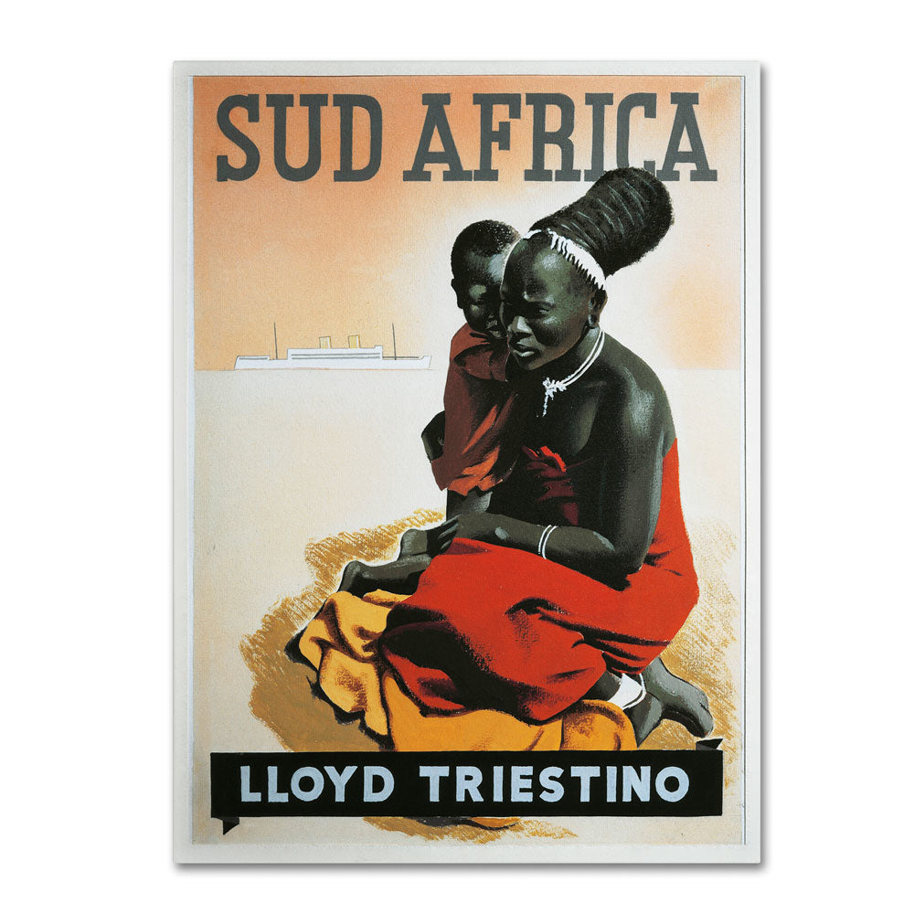 South Africa Lloyd Triestino 1930 14 x 19 Canvas Art Image 1