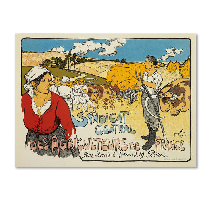 George Fay Syndicat Central des Agriculteurs 14 x 19 Canvas Art Image 1