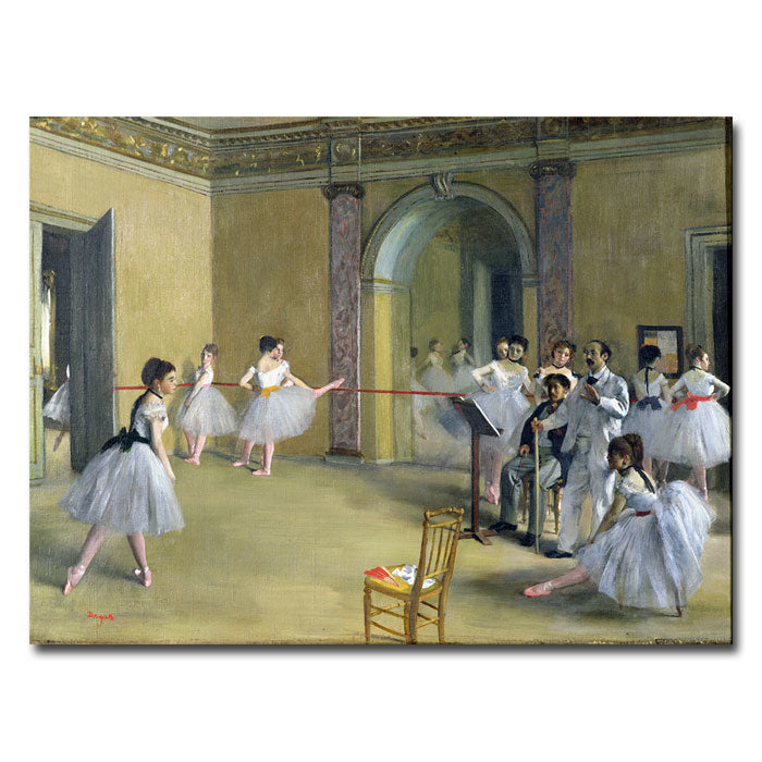 Edgar Degas The Dance Foyer 1872 14 x 19 Canvas Art Image 1