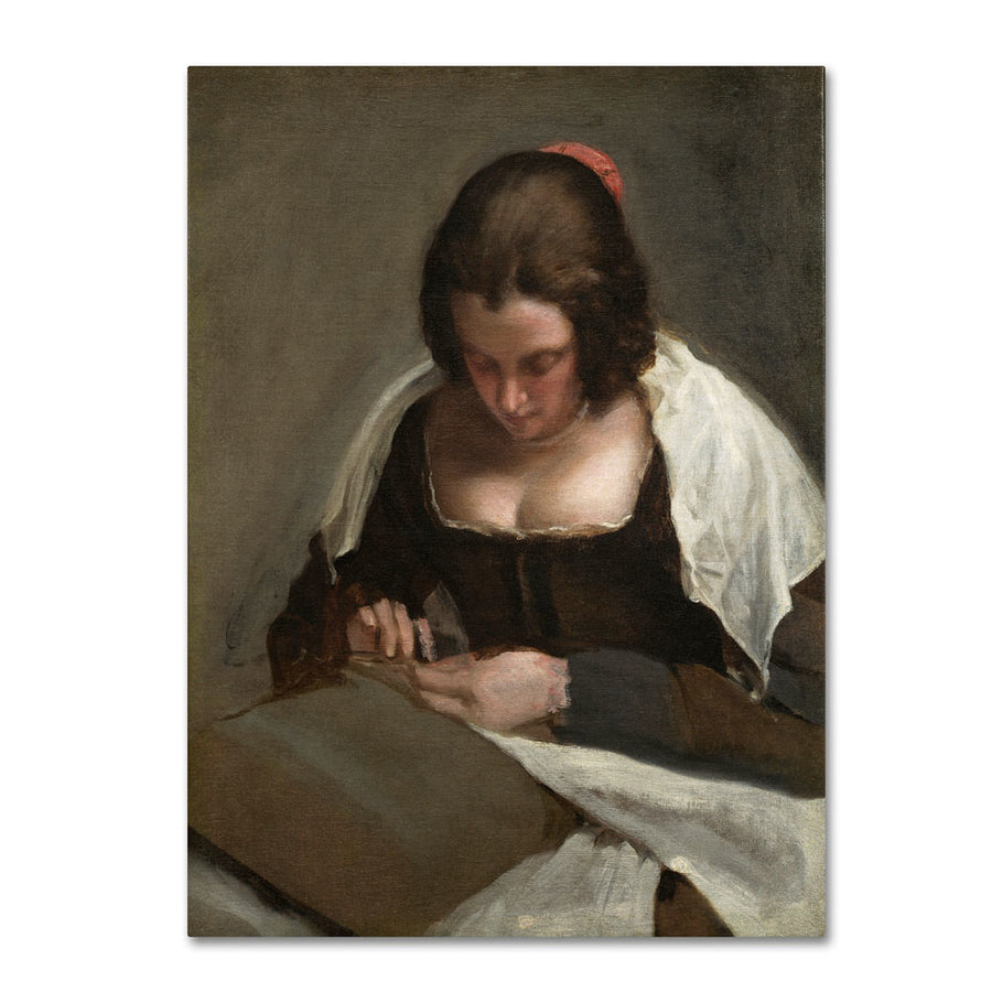 Diego Velazquez The Needlewoman 1640-50 14 x 19 Canvas Art Image 1