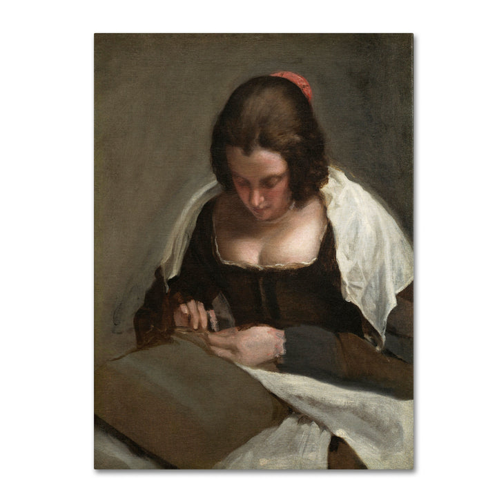 Diego Velazquez The Needlewoman 1640-50 14 x 19 Canvas Art Image 2