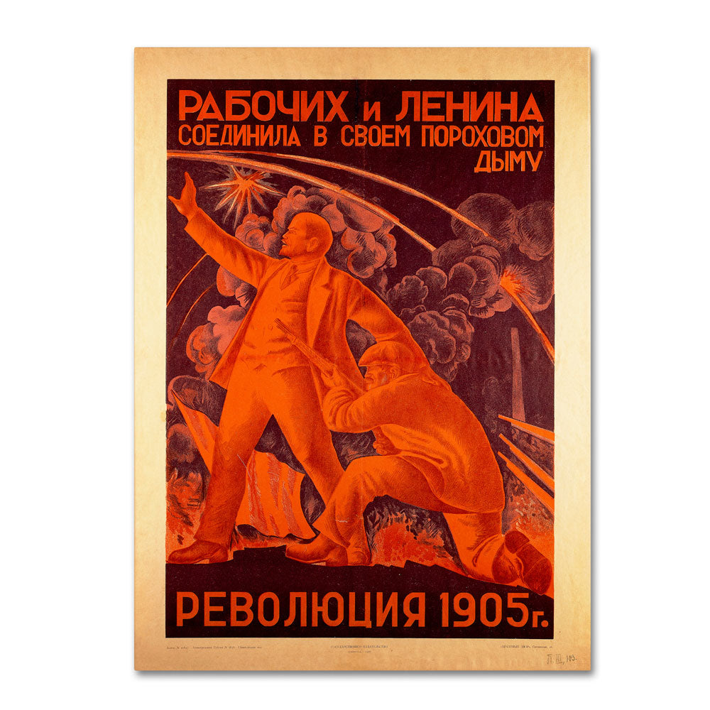 Alexander Samokhvalov The Russian Revolution 14 x 19 Canvas Art Image 1