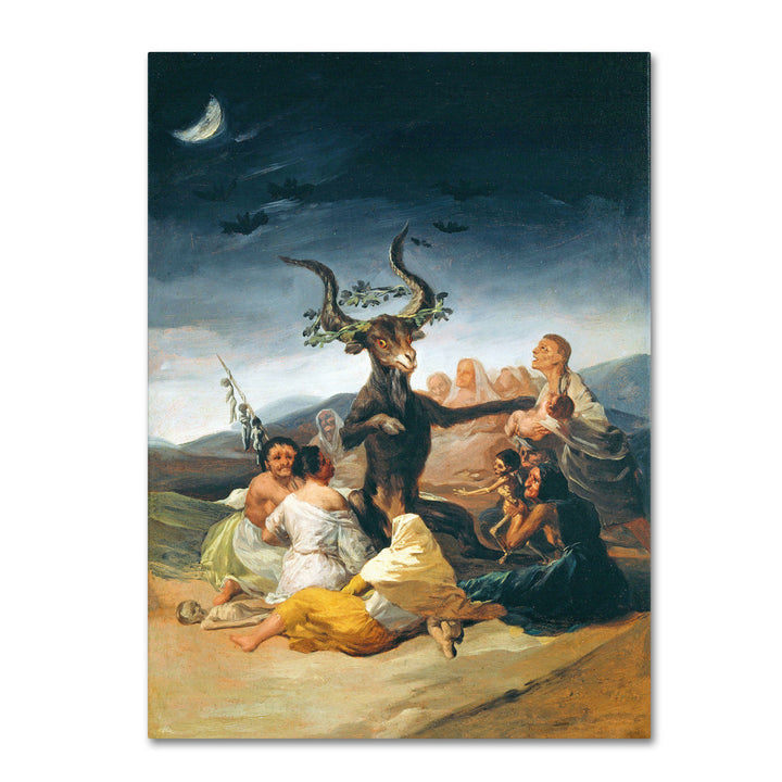 Francisco Goya The Witches Sabbath 1797-98 14 x 19 Canvas Art Image 2