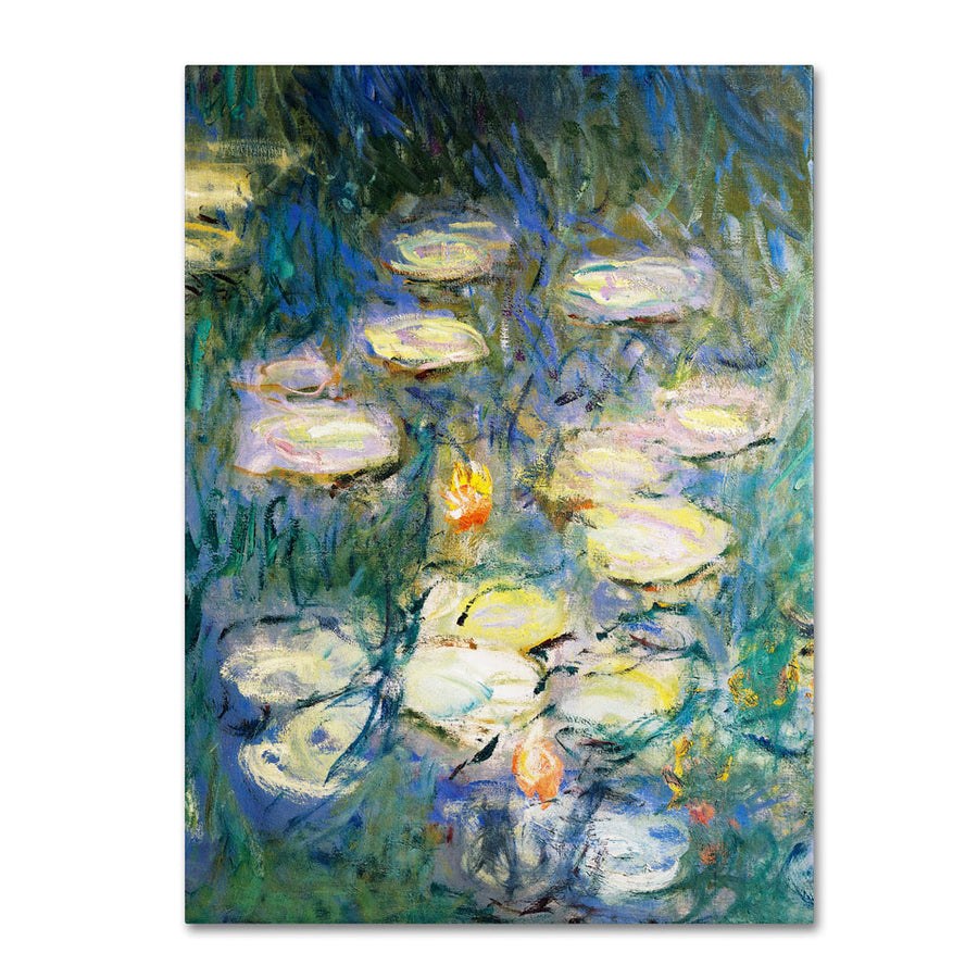 Claude Monet Water Lilies V 1840-1926 14 x 19 Canvas Art Image 1