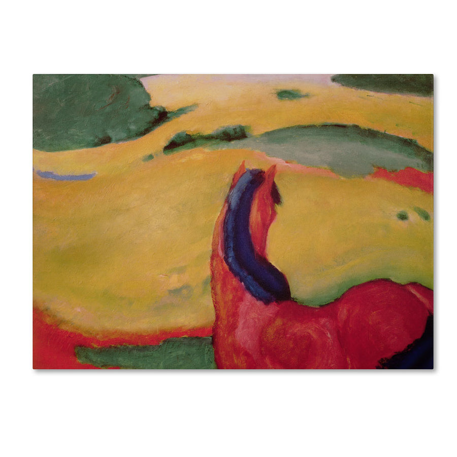 Franz Marc Horse in a Landscape, 1910 14 x 19 Canvas Art Image 1