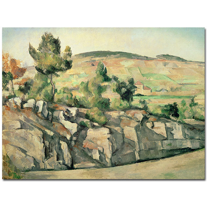 Paul Cezanne Hillside in Provence 1886 14 x 19 Canvas Art Image 1