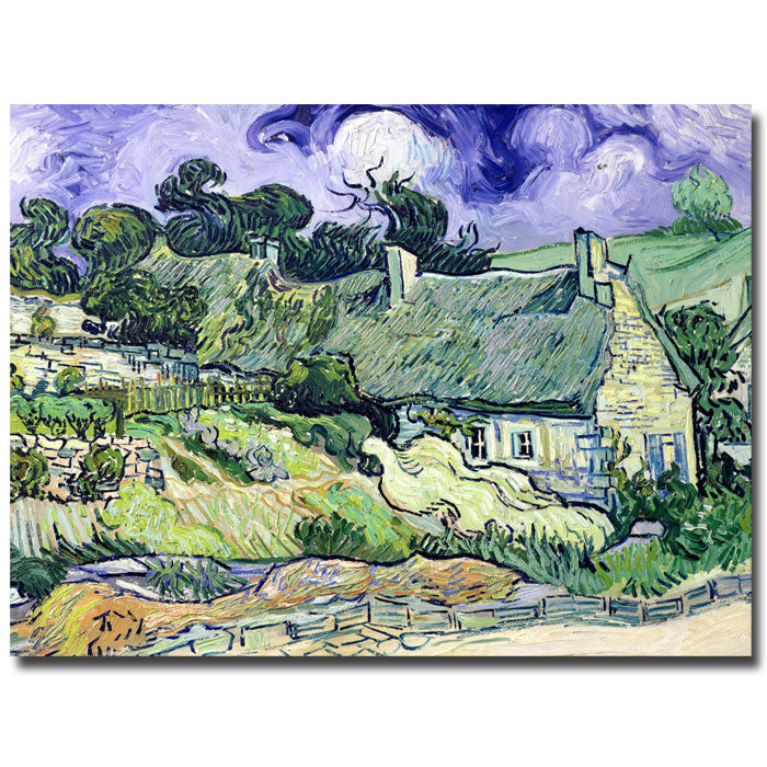 Vincent van Gogh Cottages at Auvers-sur-Oise 14 x 19 Canvas Art Image 1