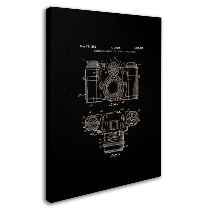 Claire Doherty Photographic Camera Patent 1962 Black 14 x 19 Canvas Art Image 3