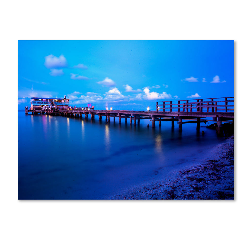 Preston Florida Pier 14 x 19 Canvas Art Image 2