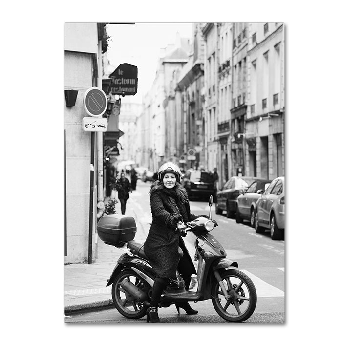 Preston Lady in Paris 14 x 19 Canvas Art Image 1