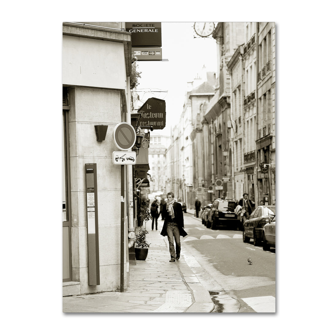 Preston Man in Paris 14 x 19 Canvas Art Image 2