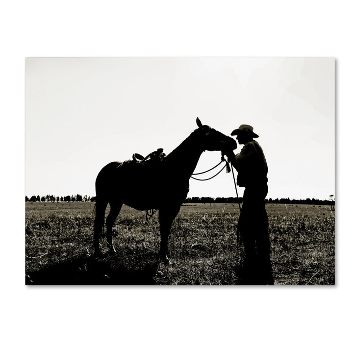 Preston Montana Horse Rancher Shadow 2 14 x 19 Canvas Art Image 2