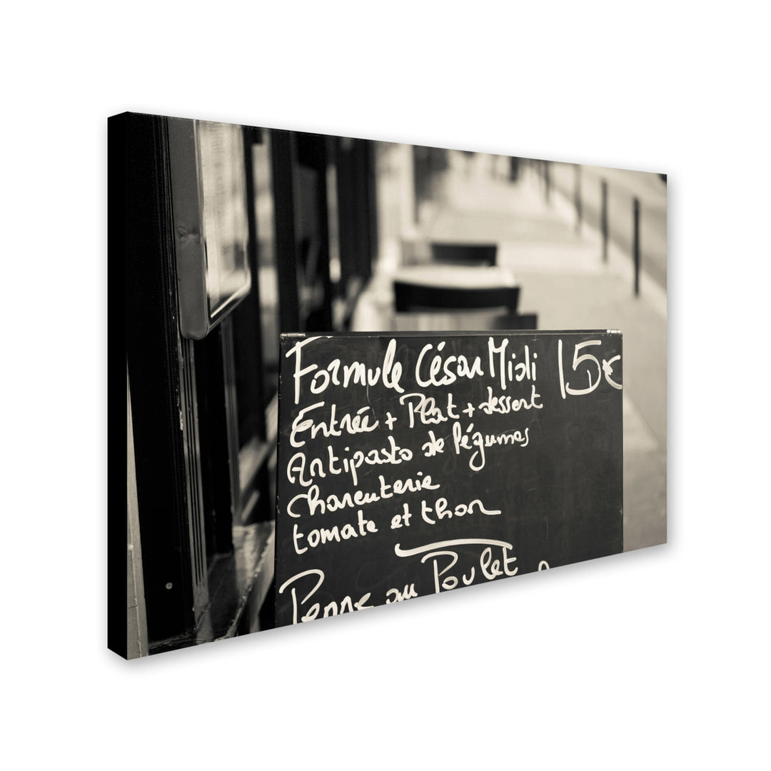 Preston Parisian Menu 14 x 19 Canvas Art Image 3