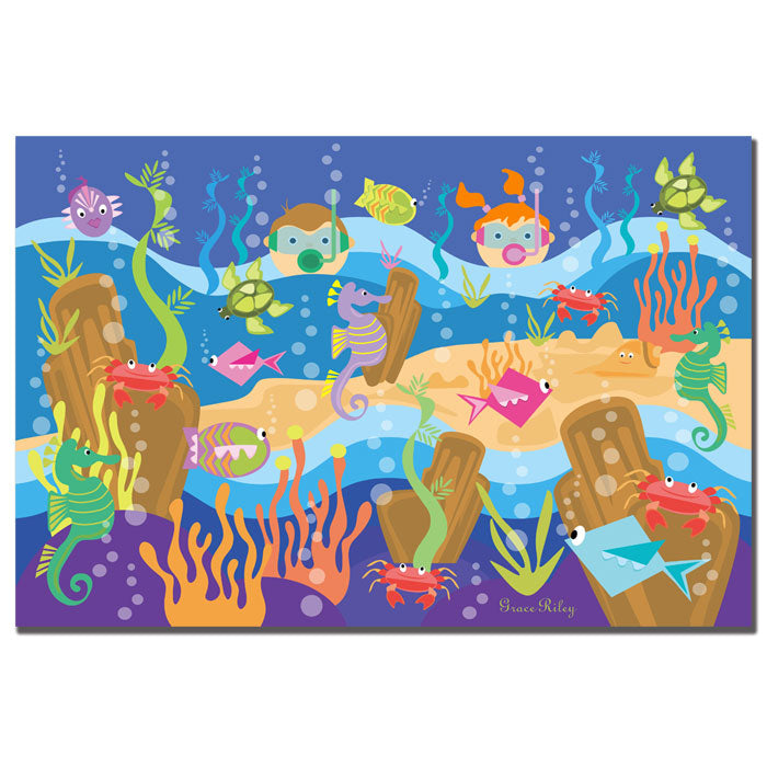 Grace Riley Underwater Adventures 14 x 19 Canvas Art Image 1