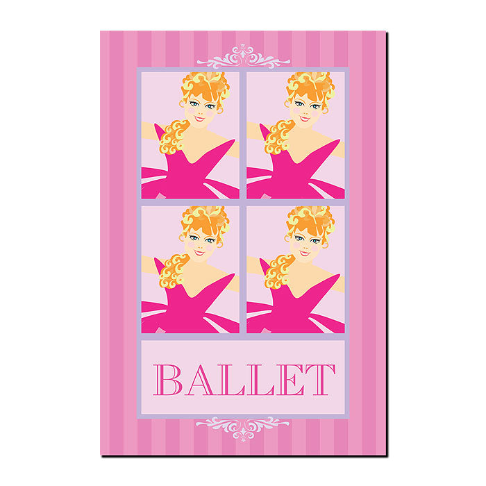 Grace Riley Ballet in Pink II 14 x 19 Canvas Art Image 1