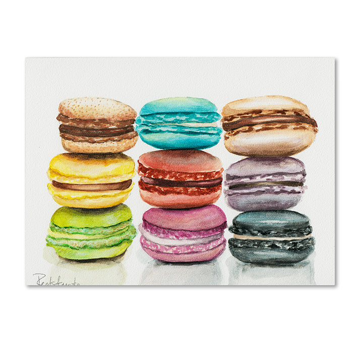 Jennifer Redstreake 9 Macarons 14 x 19 Canvas Art Image 1