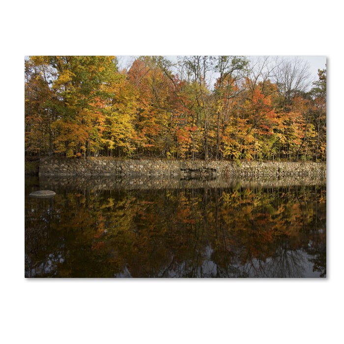 Kurt Shaffer Autumn Along the Rocky River 14 x 19 Canvas Art Image 1