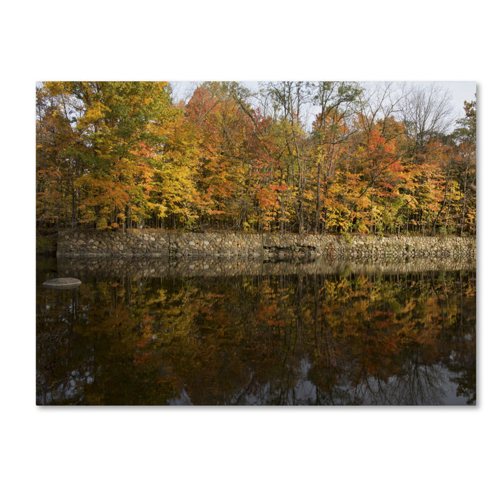 Kurt Shaffer Autumn Along the Rocky River 14 x 19 Canvas Art Image 2