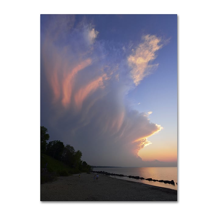 Kurt Shaffer Developing Sunset Storm 14 x 19 Canvas Art Image 1
